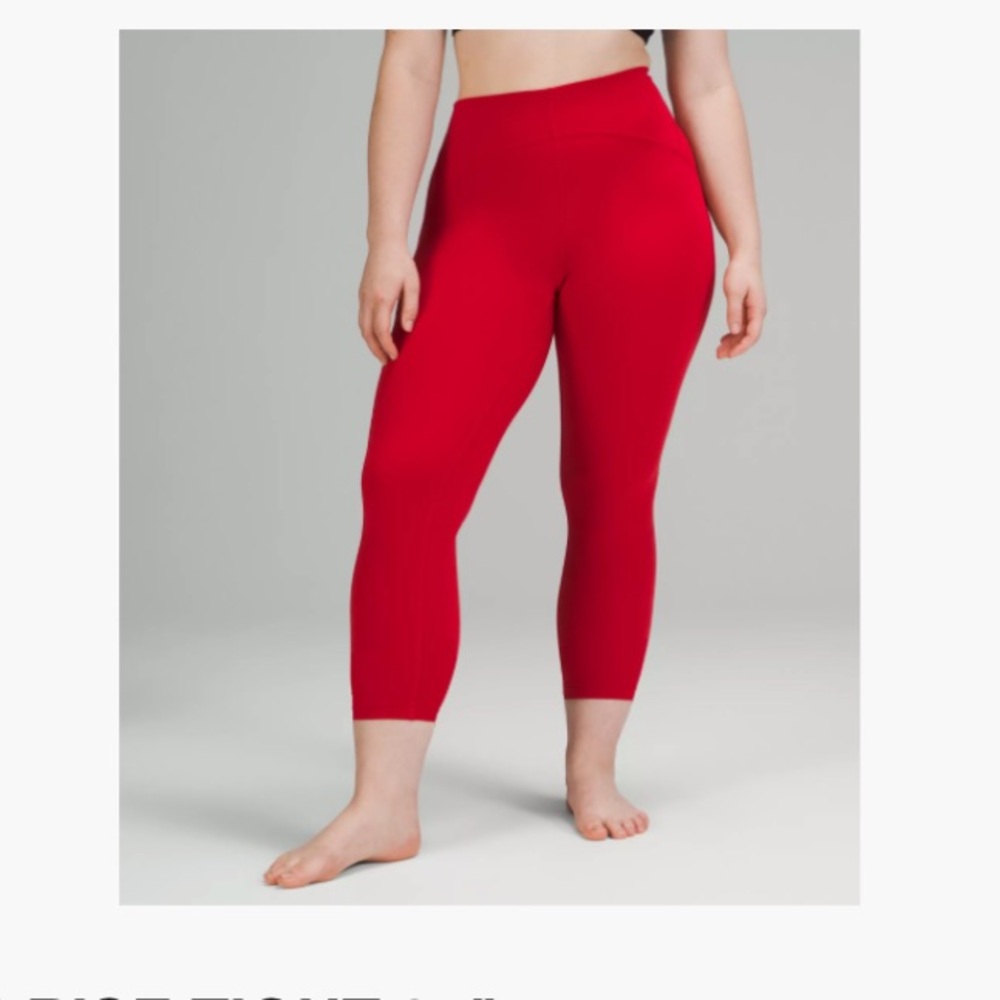 Lululemon Athletica Bold Red Leggings